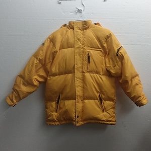 GAP Winter Coat size XL (12) Yellow 70% Down 30% Feathers